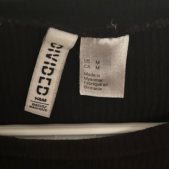 Divided Black Long Sleeve Top - Picture 3 of 4